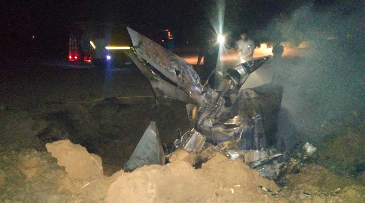 The MiG-21 that crashed in Moga district late on Thursday, May 20